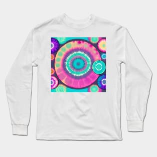 AI generated Tie Dye art Long Sleeve T-Shirt